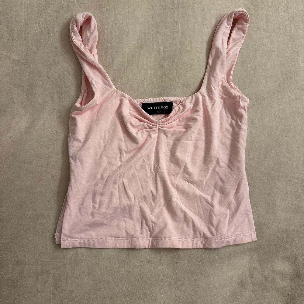 White fox tank top